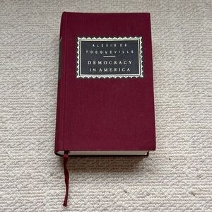 Maroon Hardcover Book - Democracy in America